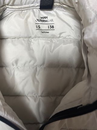 Chaleco acolchado blanco