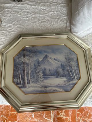 2 Cuadros paisajes invierno