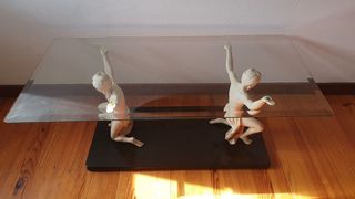 Pacco di 2 tavoli in vetro statue - Moderna