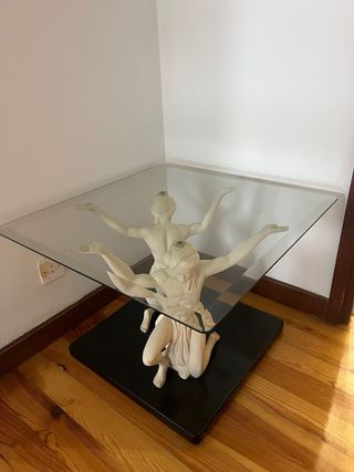 Pacco di 2 tavoli in vetro statue - Moderna