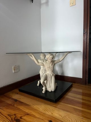 Pacco di 2 tavoli in vetro statue - Moderna