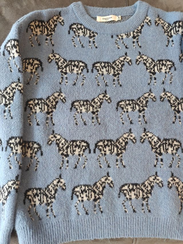 Jersey cebra Daphne - Azul - Talla 4