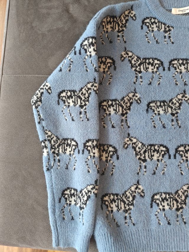 Jersey cebra Daphne - Azul - Talla 4