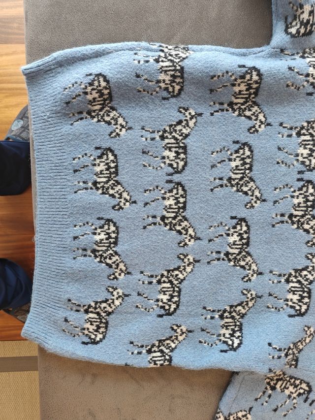 Jersey cebra Daphne - Azul - Talla 4