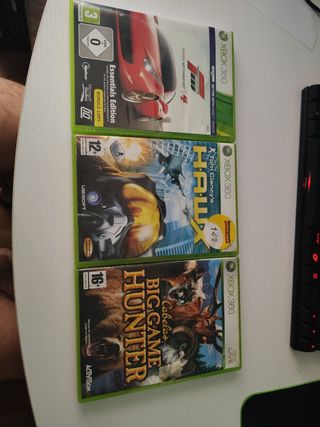 3 juegos Xbox 360: Cabela's, Forza, Tom Clancy's