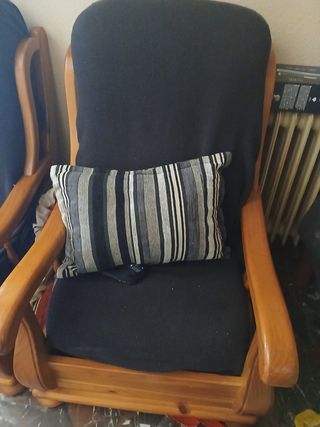 Butacas madera provenzal - 2 uds