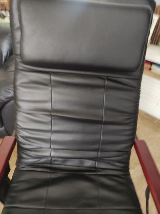 Sillón masaje relax negro.