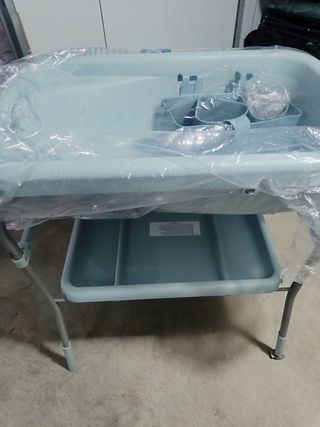 Bañera cambiador bebé - Azul