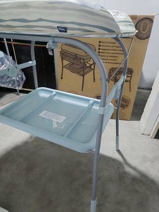 Bañera cambiador bebé - Azul