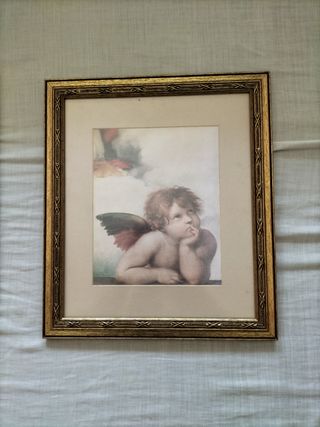 2 Cuadros Ángeles - Dorados