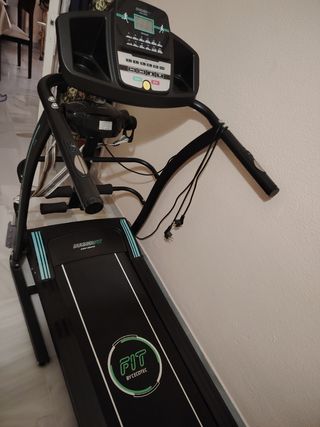Cinta correr Plegable con cinturón de masaje 