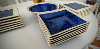 Vajilla cerámica Níjar: 19 piezas