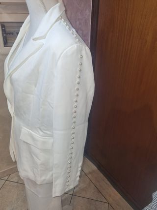 Completo giacca e pantalone bianco