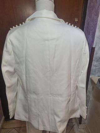 Completo giacca e pantalone bianco