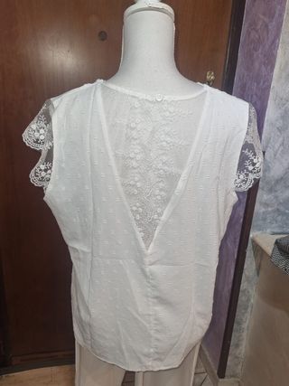 Completo giacca e pantalone bianco