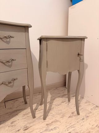 Cómoda+Espejo+Mesillas - Provenzal