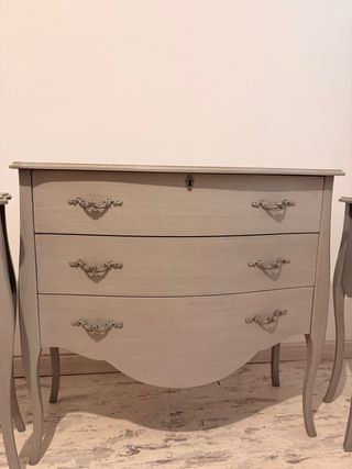 Cómoda+Espejo+Mesillas - Provenzal