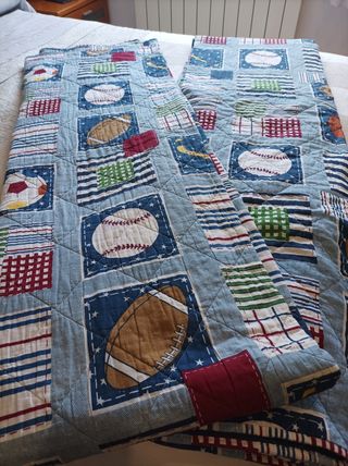 Colcha Bouti Infantil Deportes - Cama 90/105