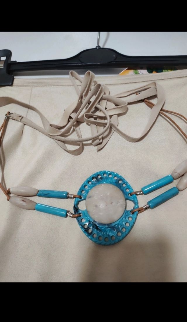 Gonna lunga beige - stile boho