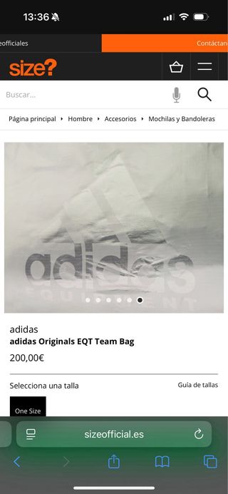 Adidas EQT Team Bag - Plateada