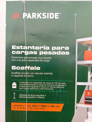 Estantería metálica Parkside 5 baldas