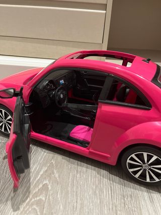 Coche Barbie VW Escarabajo Rosa