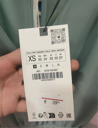 Mono Zara verde - elegante