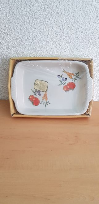 Bandeja horno porcelana vintage