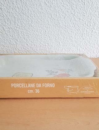 Bandeja horno porcelana vintage