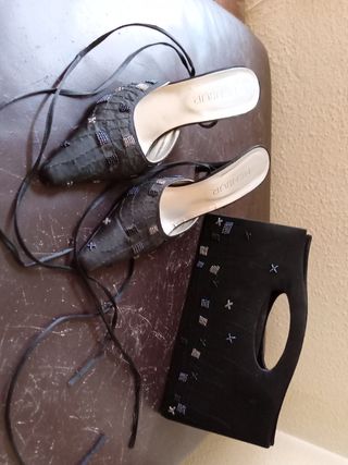 Tacones MENBUR negros boda