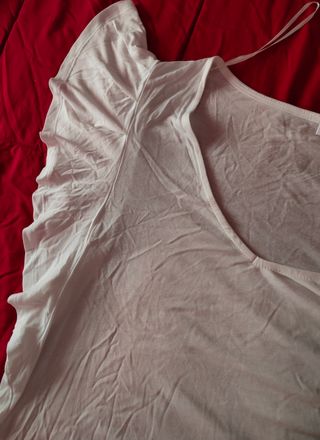 Blusa blanca TEX talla L - verano