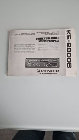 Lote Radio Cassette Pioneer KE-2800B + transformad
