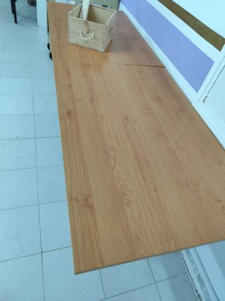 Mesas madera y metal - 8 unid.