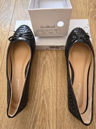 Bailarinas Girlhood negros, talla 38