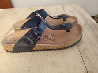 Sandalias / cholas azul marino brillante 38