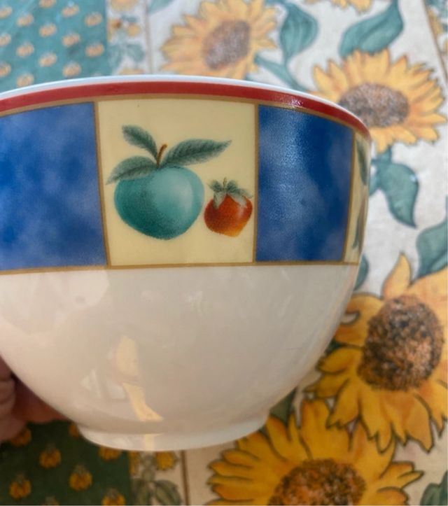 Tazza Il Castello - Porcellana, blu e bianca