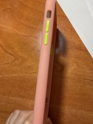 Funda Adidas iPhone 11 rosa transparente