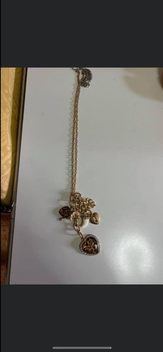 Collana ciondoli cuore gold