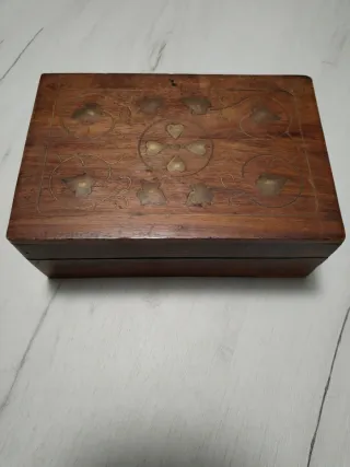 Joyero madera vintage + caja de madera