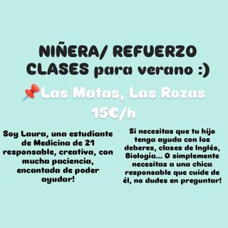 Niñera-Clases apoyo
