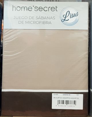 Juego sábanas microfibra 135 Microfibra Beige