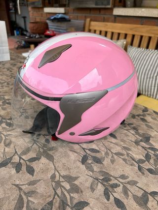 Casco LS2 infantil rosa talla XS