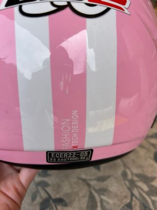 Casco LS2 infantil rosa talla XS