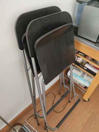 2 Sillas altas IKEA plegables
