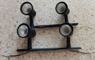 FOCOS DE LUZ de TECHO O PARED, BOMBILLAS INCLUIDAS