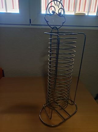 Soporte CDs Metalico Decorativo