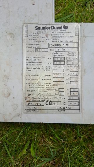 Repuestos caldera gas saunier duval combitek c23