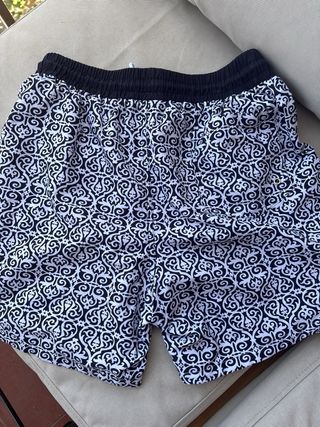 Bañador corto negro y blanco - Talla S