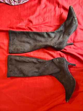 Botas altas negras tacón