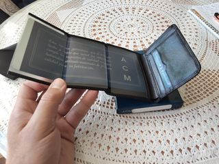 Cartera ACM negra - Piel